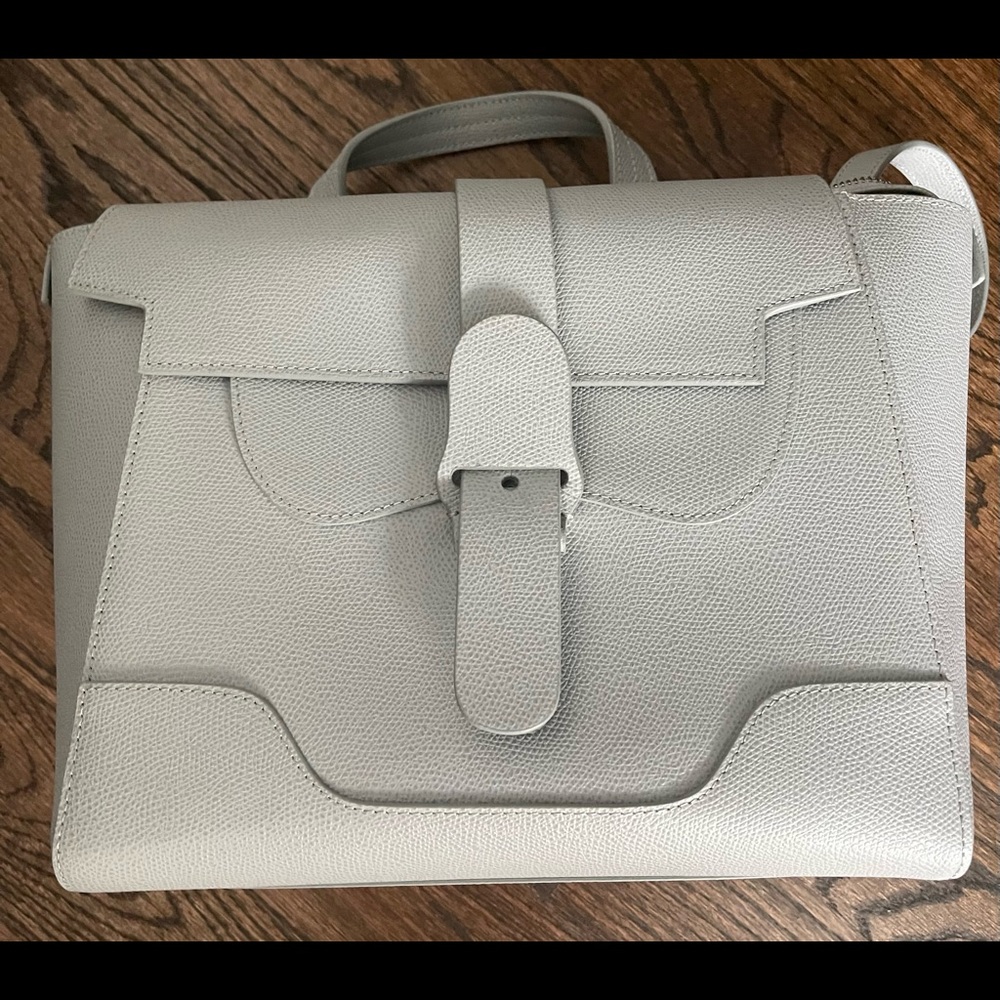 Senreve MIDI Maestra Bag - Pebbled Leather - Ice